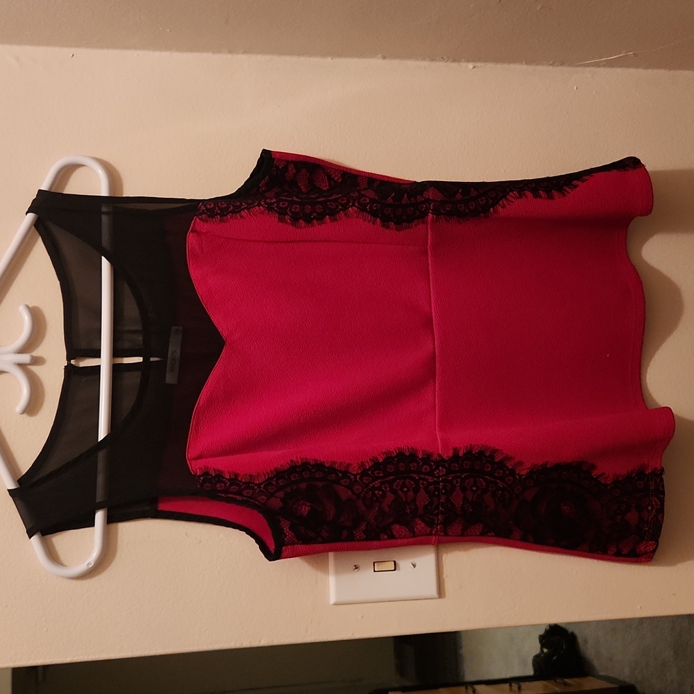 Peplum lace top